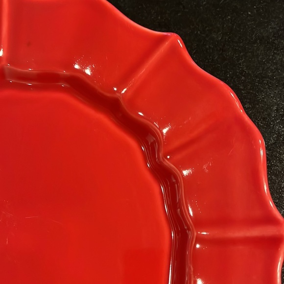 Vintage Loucarte Portugal Scalloped Dinner Plate 10 1/2” - Set of 2 - Picture 6 of 7